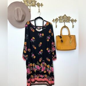 Soft relaxed bohemian fun dress Xl/1X ptp 25” l 45”